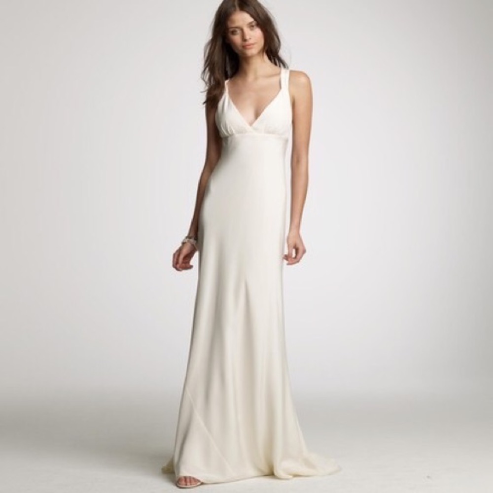 Silk J.Crew Wedding Dress